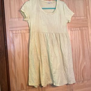 lime/yellow dress